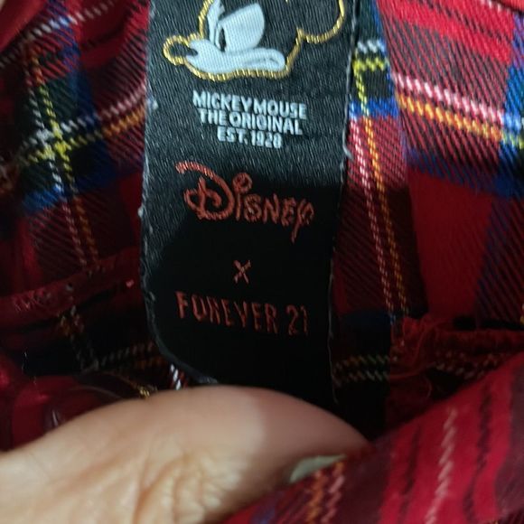 Plaid Mickey Mouse Vintage Vibe Trouser XS - Picture 9 of 16